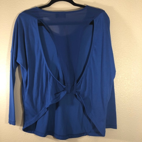 Royal Blue Open Back Top - Picture 2 of 2